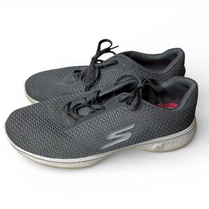 Skechers Shoes Women’s 11 Gray Go Walk 4 Sneakers Goga Max Lace Up Walking